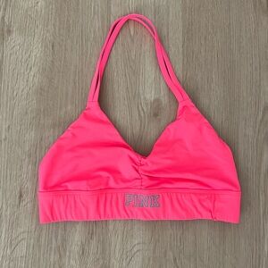 PINK Victoria's Secret Neon Pink Sports Bra